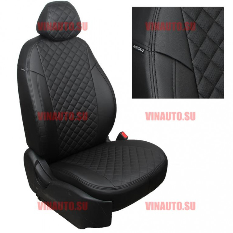 Авточехлы TOYOTA-Camry XV40 Sd 2006-2011 (Ромб) чер+чер Авточехлы TOYOTA-Camry XV40 Sd 2006-2011 (Ромб) чер+чер