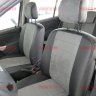 Авточехлы RENAULT-Sandero деленное 40\60 (Алькантара) чер+сер