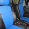 Авточехлы KIA-Rio 3 Sd 40\60 с 2011 (Аригон) чер+синий