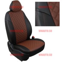 Авточехлы KIA-Sportage IV 2016-2021 (Ромб) чер+тем.корич Авточехлы KIA-Sportage IV 2016-2021 (Ромб) чер+тем.корич