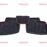 Коврики салона текст.KIA Cerato II 2009-2013 Satori черные/SI0200157