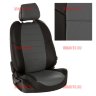 Авточехлы ГАЗ-3110-105 (Аригон) чер+сер Авточехлы ГАЗ-3110-105 (Аригон) чер+сер