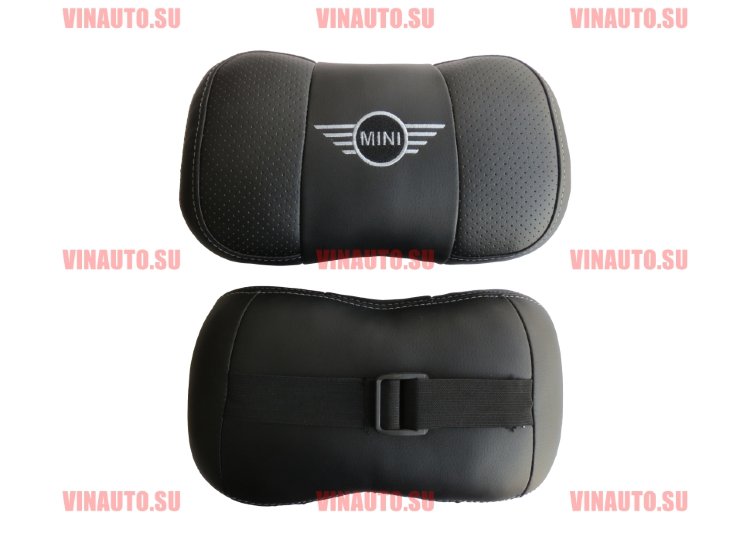 Автомобильные подушки для шеи MINI (Аригон) чер+чер Автомобильные подушки для шеи MINI (Аригон) чер+чер