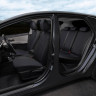 Авточехлы HAVAL Jolion 2021- (Ромб) чер+синяя строчка