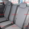 Авточехлы KIA-Rio 3 Sd 40\60 с 2011 (Ромб) чер+сер