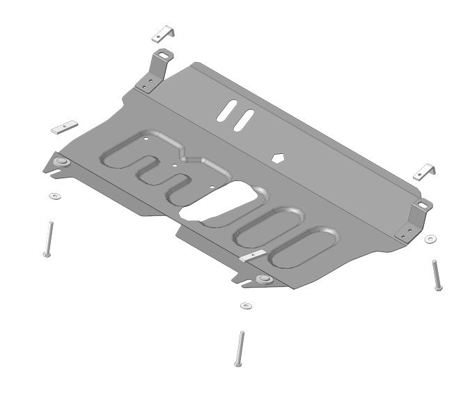 Motodor/Защита картера и КПП TOYOTA Camry 2.4, 3.5 АКПП 2006-2011/Venza 2008-2012/72538