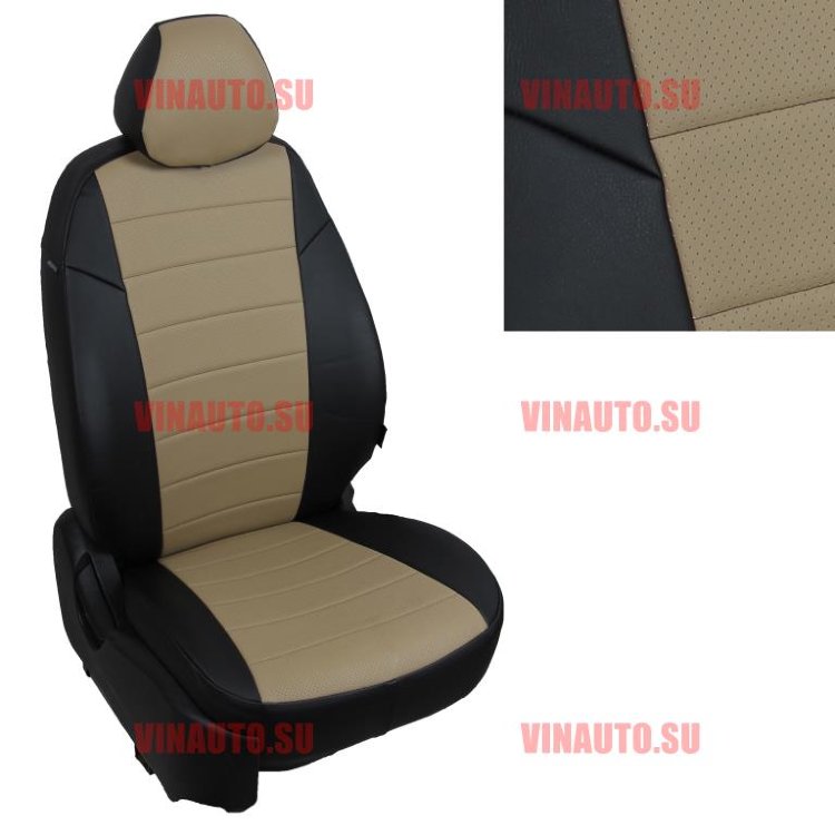 Авточехлы VW- Polo Sd сплошная с 2010 (Аригон) чер+тем.беж Авточехлы VW- Polo Sd сплошная с 2010 (Аригон) чер+тем.беж