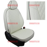 Авточехлы FORD-Kuga 2 с 2012- (Ромб) бел+бел Авточехлы FORD-Kuga 2 с 2012- (Ромб) бел+бел