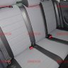 Авточехлы VW- Polo Sd деленная 40\60 с 2010 (Аригон) чер+сер