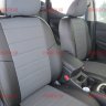 Авточехлы NISSAN-Qashqai с 2014- (Аригон) чер+тем.сер