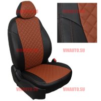Авточехлы RENAULT-Duster деленное 40\60 с 2015- \Terrano с 2017- (Ромб) чер+коричневый
