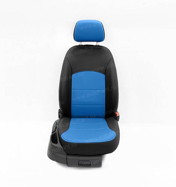 АВТОФРАНТ/Авточехлы Hyundai Solaris Hb (Аригон)/чер+синий