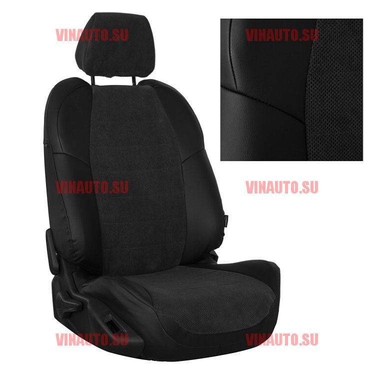 Авточехлы FORD-Focus 2 Comfort (Велюр) чер+чер Авточехлы FORD-Focus 2 Comfort (Велюр) чер+чер