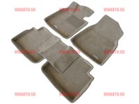 Коврики салона текст.Toyota Camry XV70 2018-> LINER 3D Lux с бортиком бежевые/ST7400668