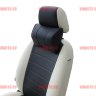 Автомобильные мини подушки под шею АВТОПИЛОТ (натур.кож.) чер+чер